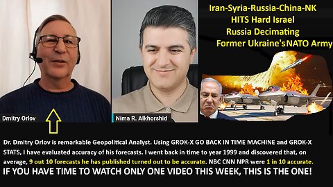 Dr Orlov: Iran-Syria-Russia-China-NK HITS Hard Israel - Russia Decimating Former Ukraine's NATO Army