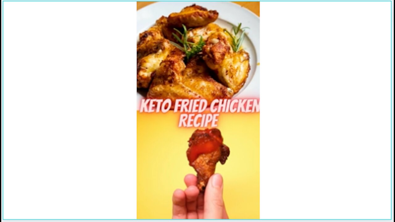 Keto Fried Chicken Recipe #Recipes #Keto #shorts