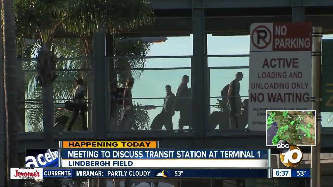 New transit station at Lindbergh Field's Terminal 1 under discussion