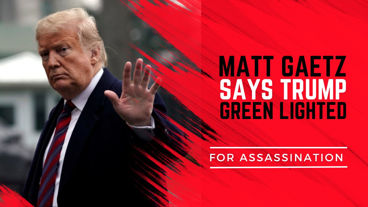 Trump Green-lighted For Assassination! 12/05/2023