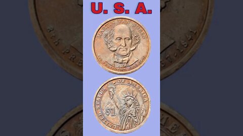 U. S. A. 1 dollar 2008.#shorts #coinnotesz