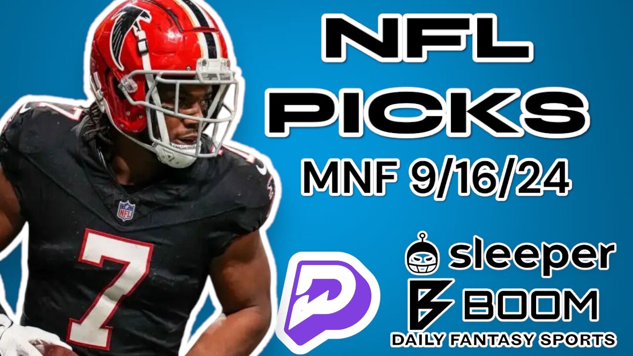 PRIZEPICKS NFL MNF FALCONS VS EAGLES - TOP PLAYER PROPS - FREE PICKS - 9/16/24