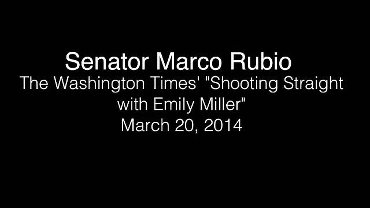 Rubio Discusses ObamaCare, The Right To Carry A Concealed Weapon with Emily Miller