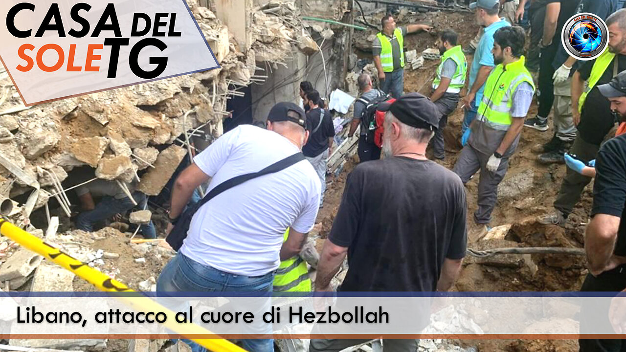 CasaDelSoleTG 27.09.24 - Libano, attacco al cuore di Hezbollah