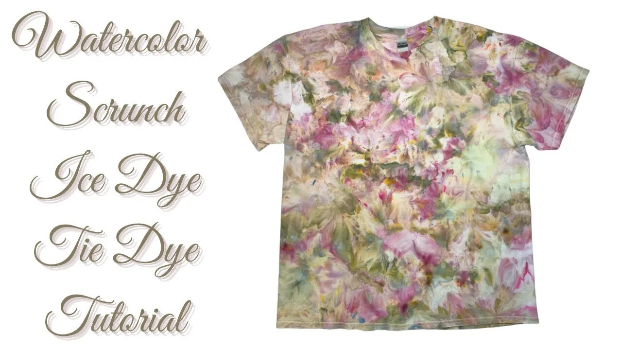 Tie-Dye Designs: Wonderful Watercolor Scrunch Ice Dye Timelapse