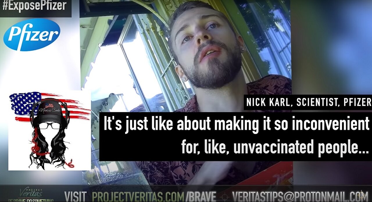 Undercover report proves Pfizer 'science' working against YOU via Vaccines - Project Veritas