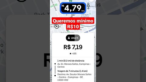 TRAJETO MÍNIMO R$10