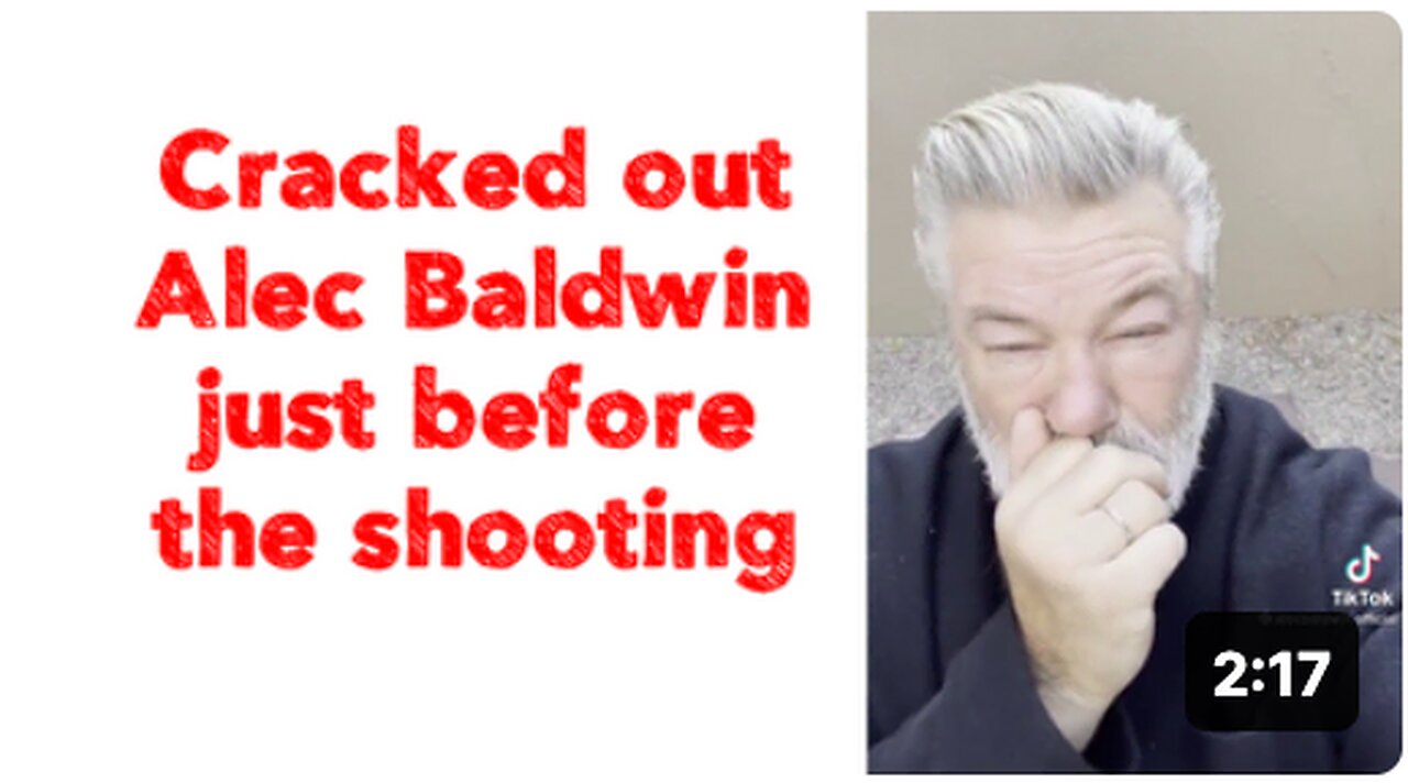 Cracked out Alec Baldwin just before the shooting