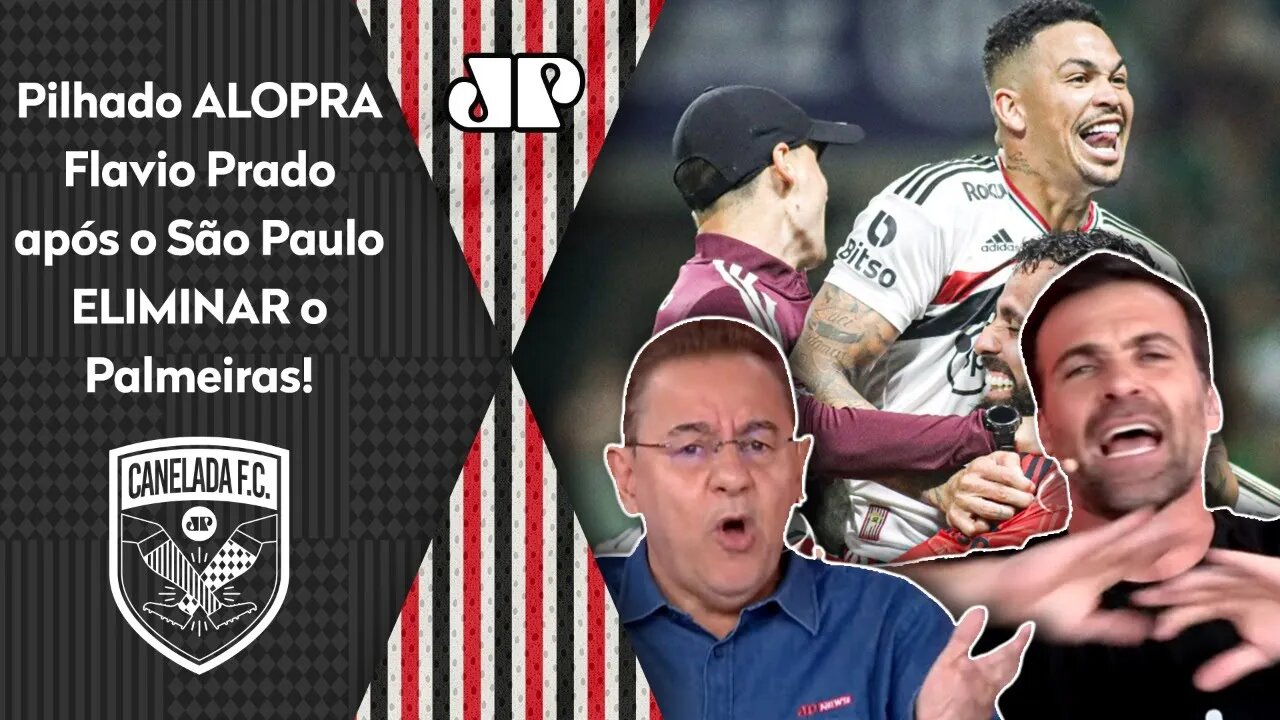 TRETA! "O São Paulo é GIGANTE! E você tá SENDO HUMILHADO!" Pilhado ALOPRA Flavio Prado!