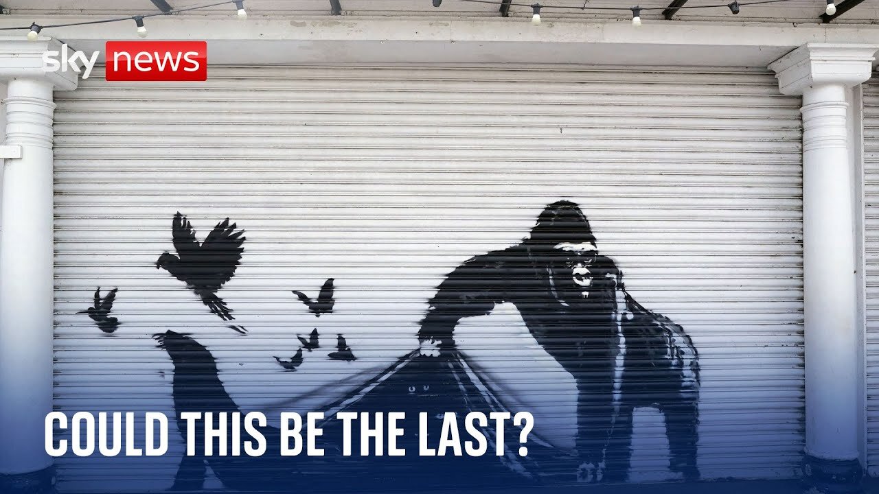 London Zoo: Banksy's latest artwork shows animals escaping