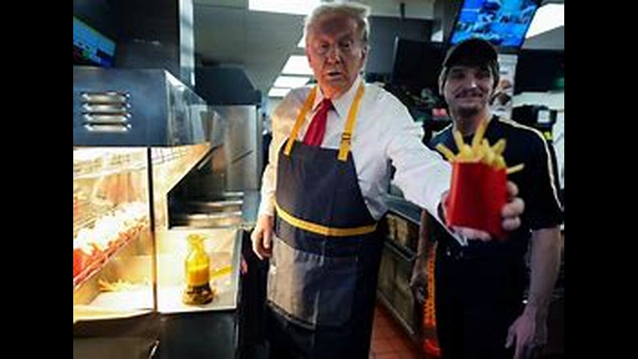 Donald Trump works at a McDonald's!