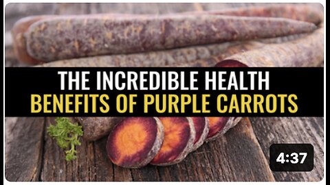 The incredible health benefits of purple carrots