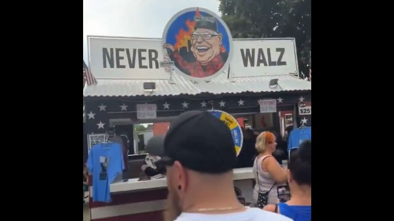 Minnesota Fair Goers Traded In Corn Dogs For 'Never Walz' Fans