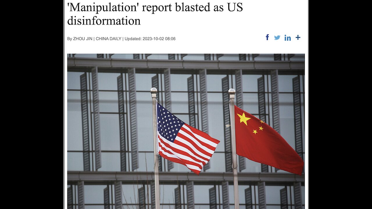 China and the US accuse each other of misinformation - with Scott Wheeler