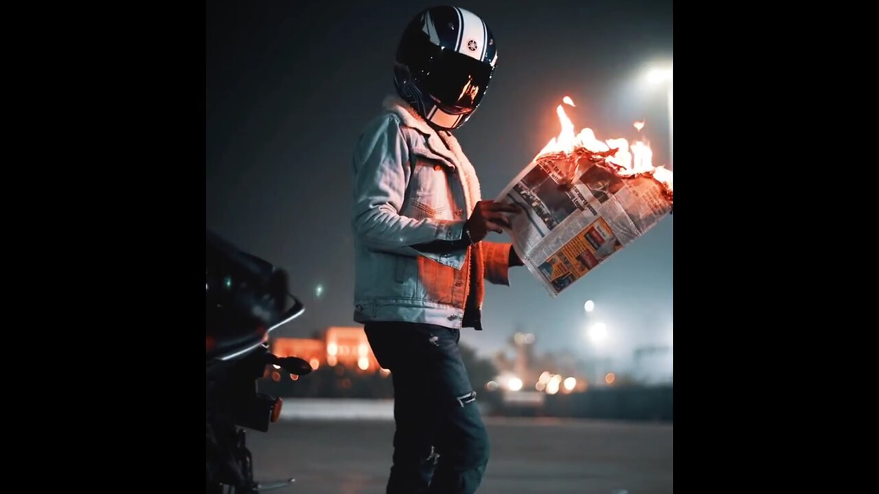 Viral Photoshoot Of Rider With Fire 🔥