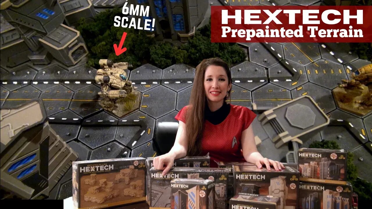 Battletech Prepainted Terrain! Hextech Battlefield in a Box