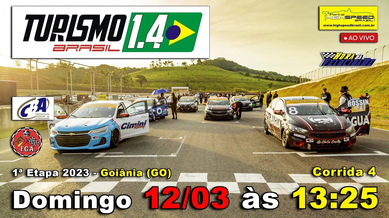 TURISMO 1.4 BR | Corrida 4 | 1ª Etapa 2023 - Goiânia (GO) | Ao Vivo