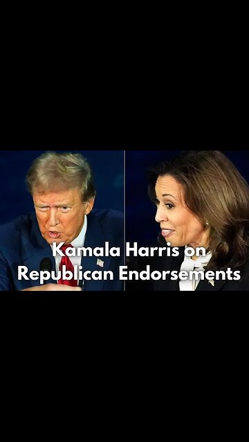 Kamala Harris on Republican Endorsements #election2024 Trump vs Kamala