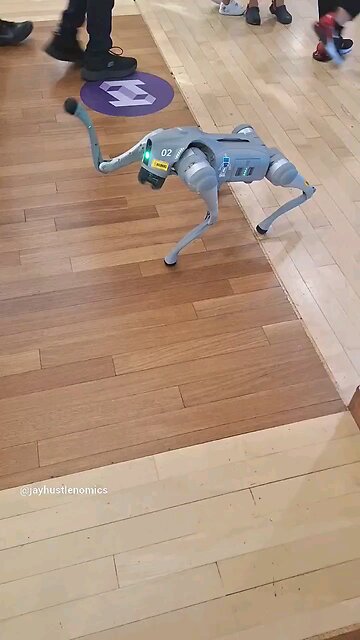 Tech Doggo - Waving 👋 At People - Tech Interactive Museum