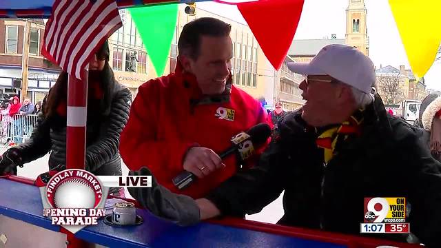 Riding the Pedalwagon through the 99th Findlay Market Opening Day Parade