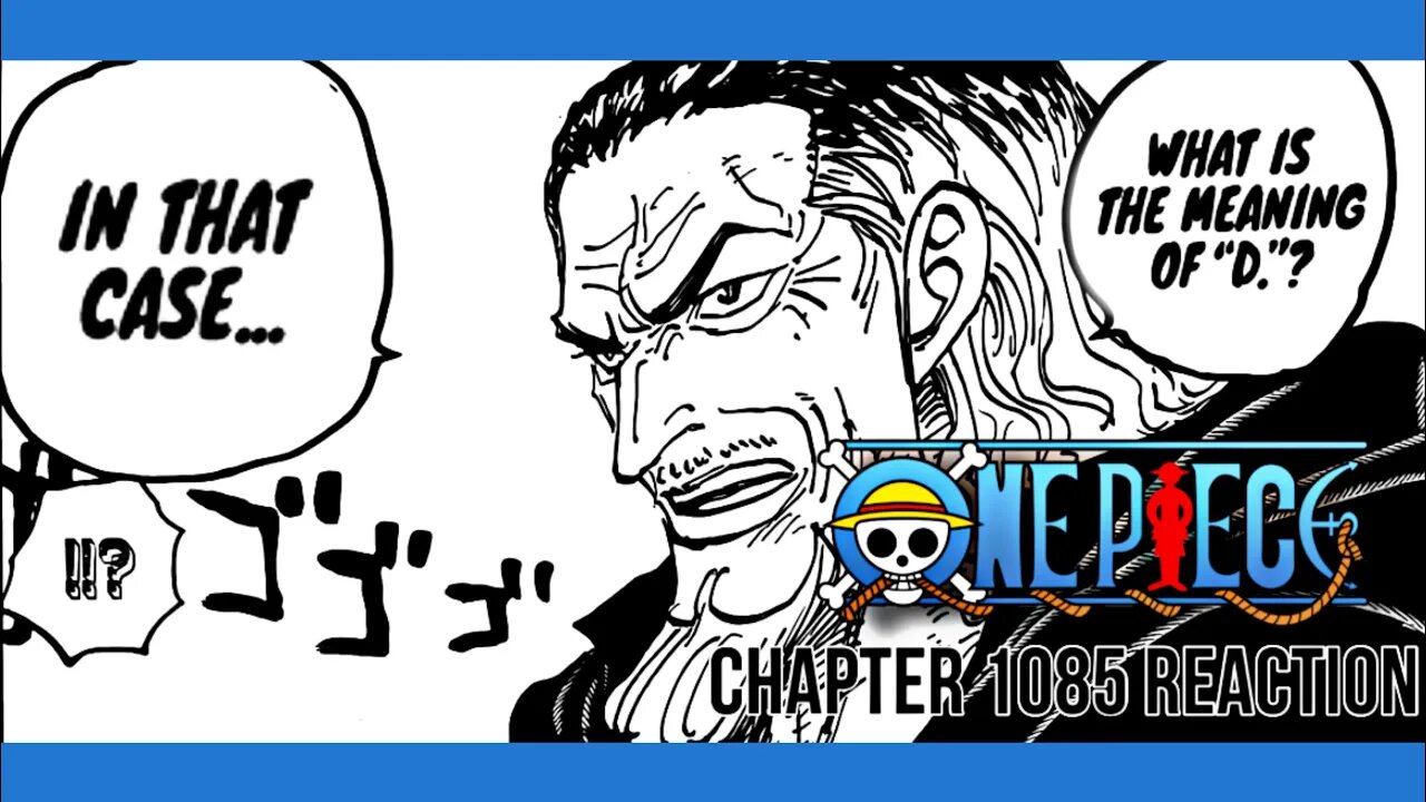 Fujitora and A Few Good Men!! One Piece chapter 1085 live reaction