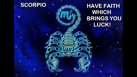 SCORPIO TILL END OF DECEMBER