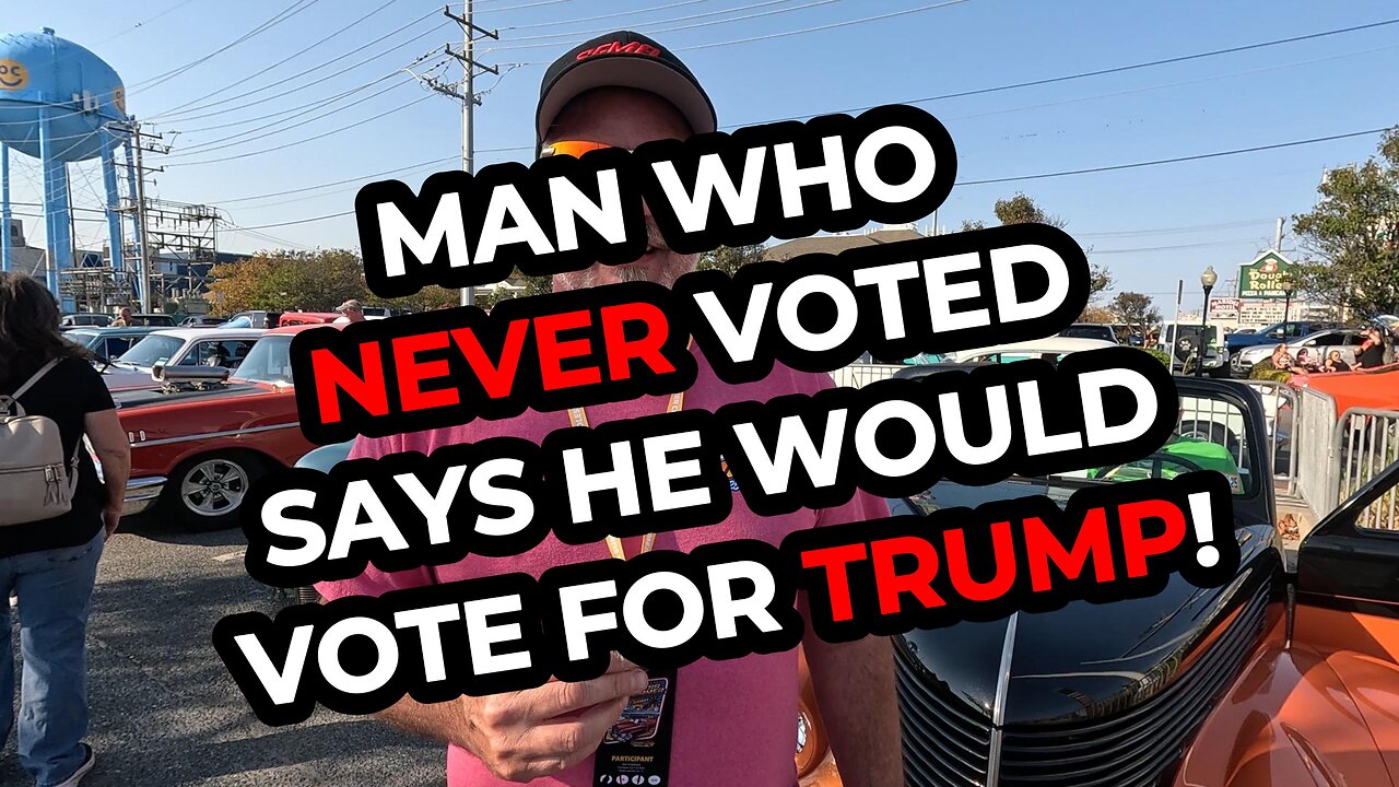 Man Who Never Voted Says He Would Vote Trump!