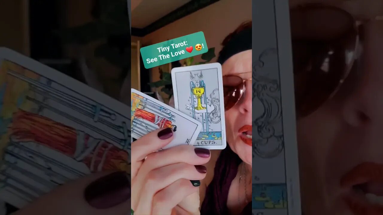 Tiny Tarot: see the love!! #lowkeymagickal #tinytarot #tarot #dailytarot #nwabusiness