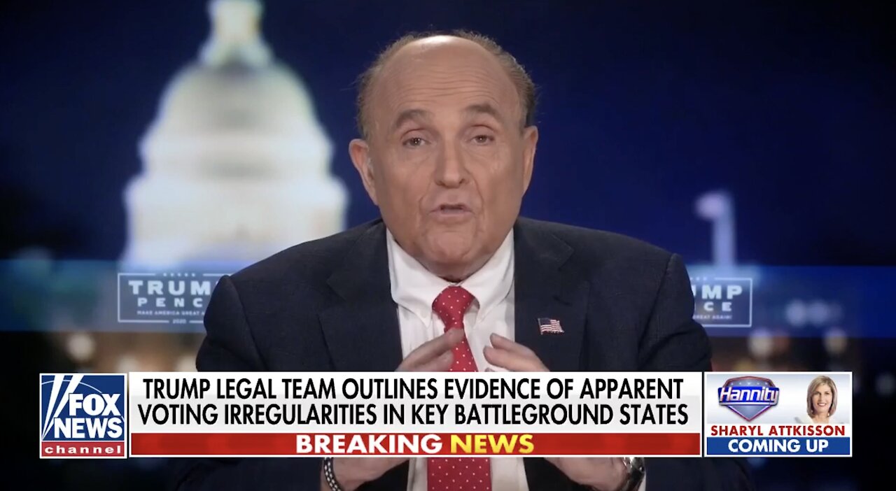 Giuliani: Dems plotted 'national conspiracy' to steal 2020 election