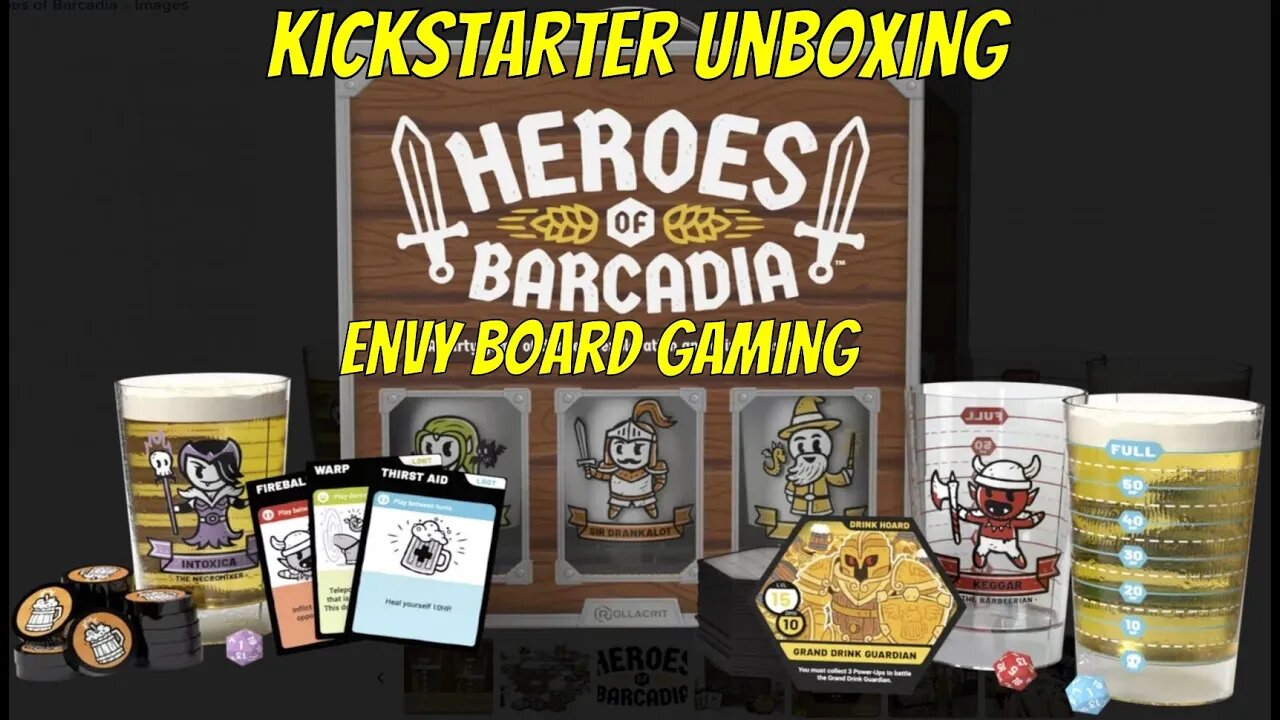 Heroes of Barcadia Kickstarter Unboxing