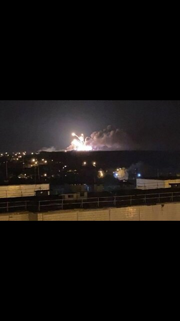 #UKRAINE ĐÃ TẤN CÔNG MỘT KHO VŨ KHÍ QUÂN SỰ BELGORO TRÊN ĐẤT NGA - GẦN BIÊN GIỚI KHAKIV