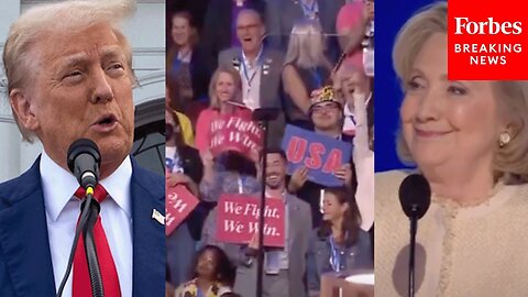 'Lock Him Up' Chants Ring Out For Donald Trump During Hillary Clinton's Speech To The 2024 DNC