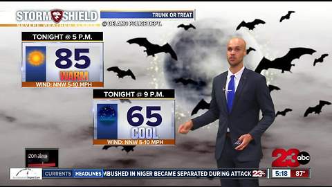 A warm weekend ahead before a CHILLY Halloween!