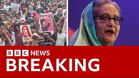 Bangladesh PM resigns and flees country as protesters storm palace | BBC News