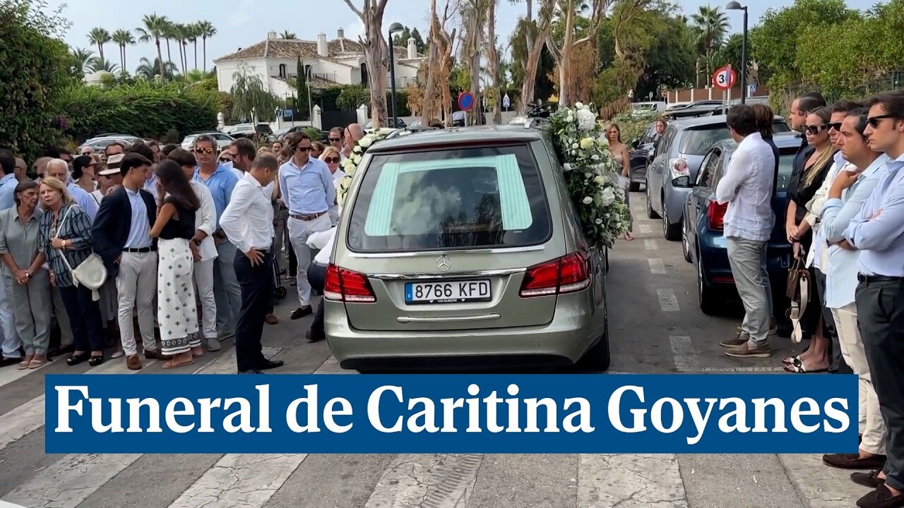 Los restos mortales de Caritina Goyanes llegan a la parroquia de Guadalmina