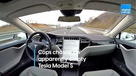 Canadian cops chased a Tesla Model S that appeared to have no one in it!