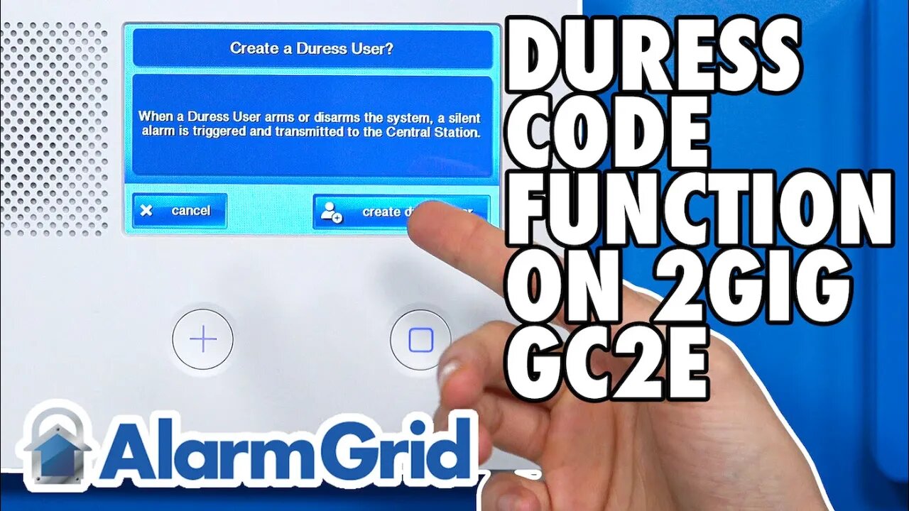 Duress Code Function on the 2GIG GC2e