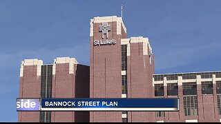 Work underway on redesigned Bannock Street in Boise, near St. Luke’s hospital expansion