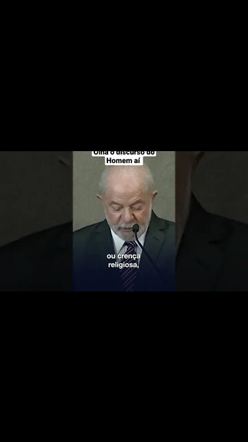 DISCURSO DE LULA APÓS SER DIPLOMADO... #shorts #política #lulapresidente