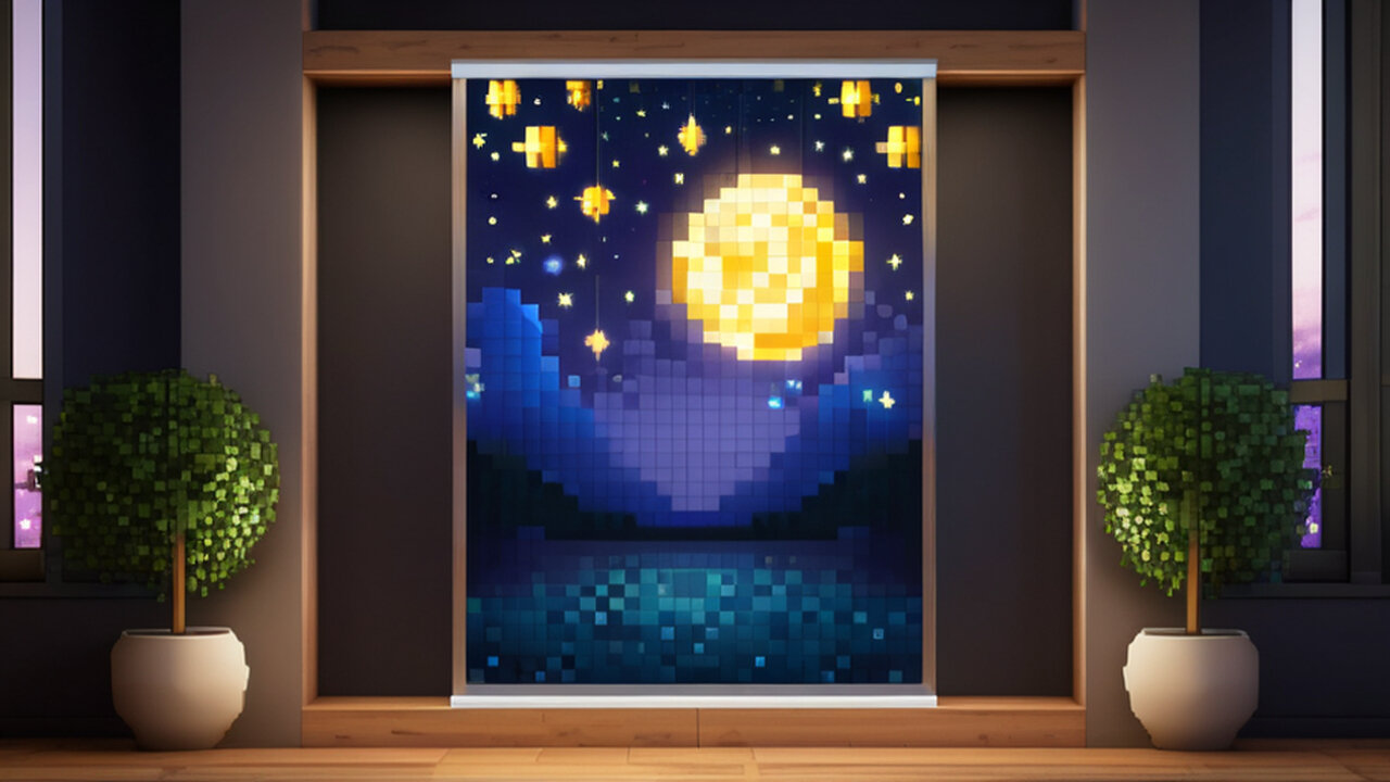 How To Make A Starry Night Banner In Minecraft