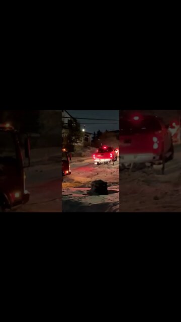 When The Snow Removal Truck Gets Stuck #Shorts