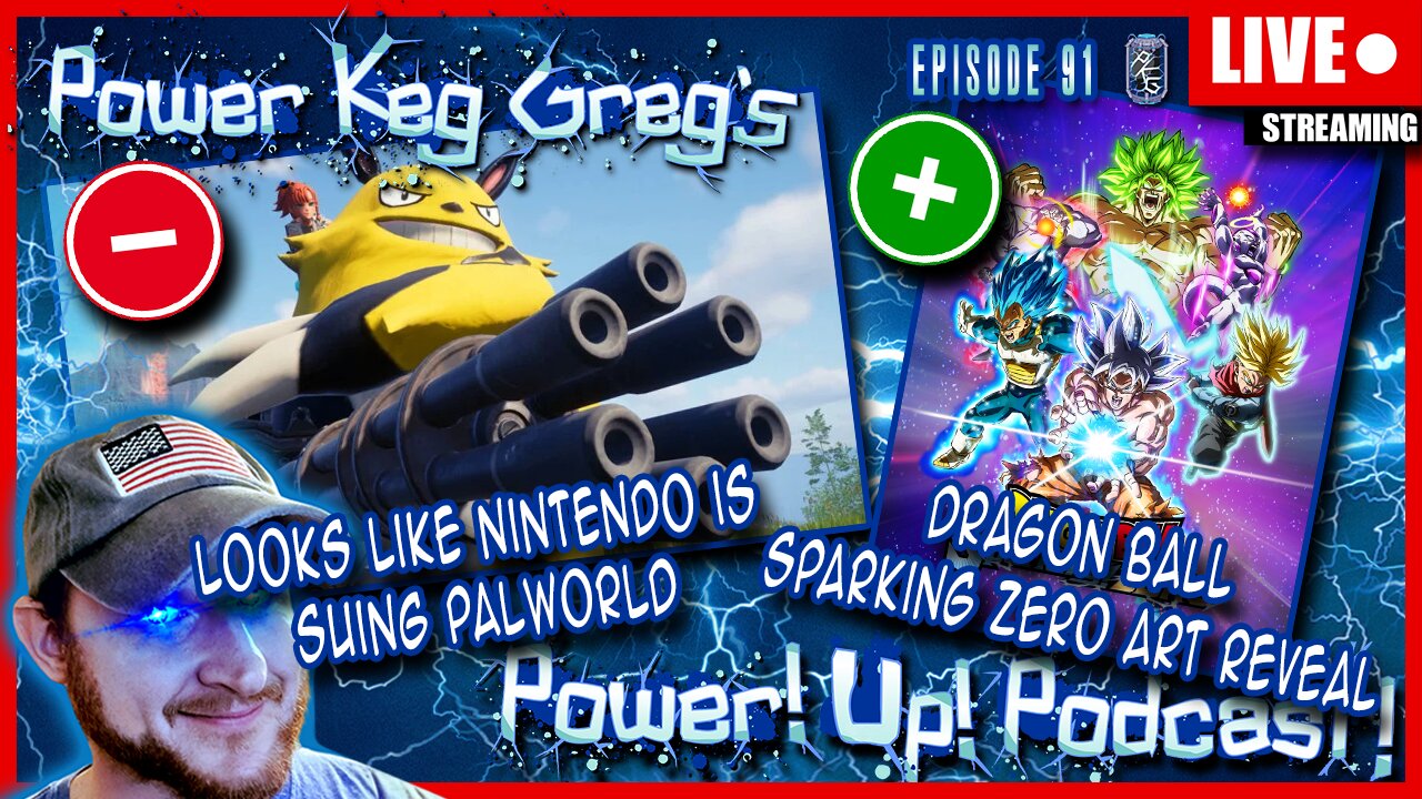 Nintendo Suing Palworld? Dragon Ball Sparking Zero Art Cover Reveal! | Power!Up!Podcast! Ep: 91