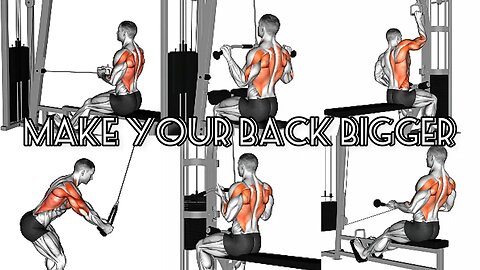 Back exercises that will increase your back and make you stronger!Make your back bigger