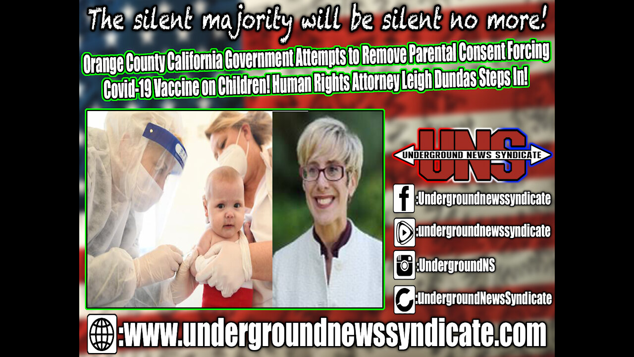 Ca Government Attempts to Remove Parental Consent Forcing Covid-19 Vaccine on Children!