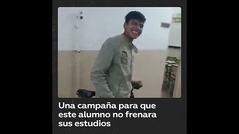 Caminaba 16 kilómetros para ir del trabajo a clase, pero su maestro le consiguió una bicicleta
