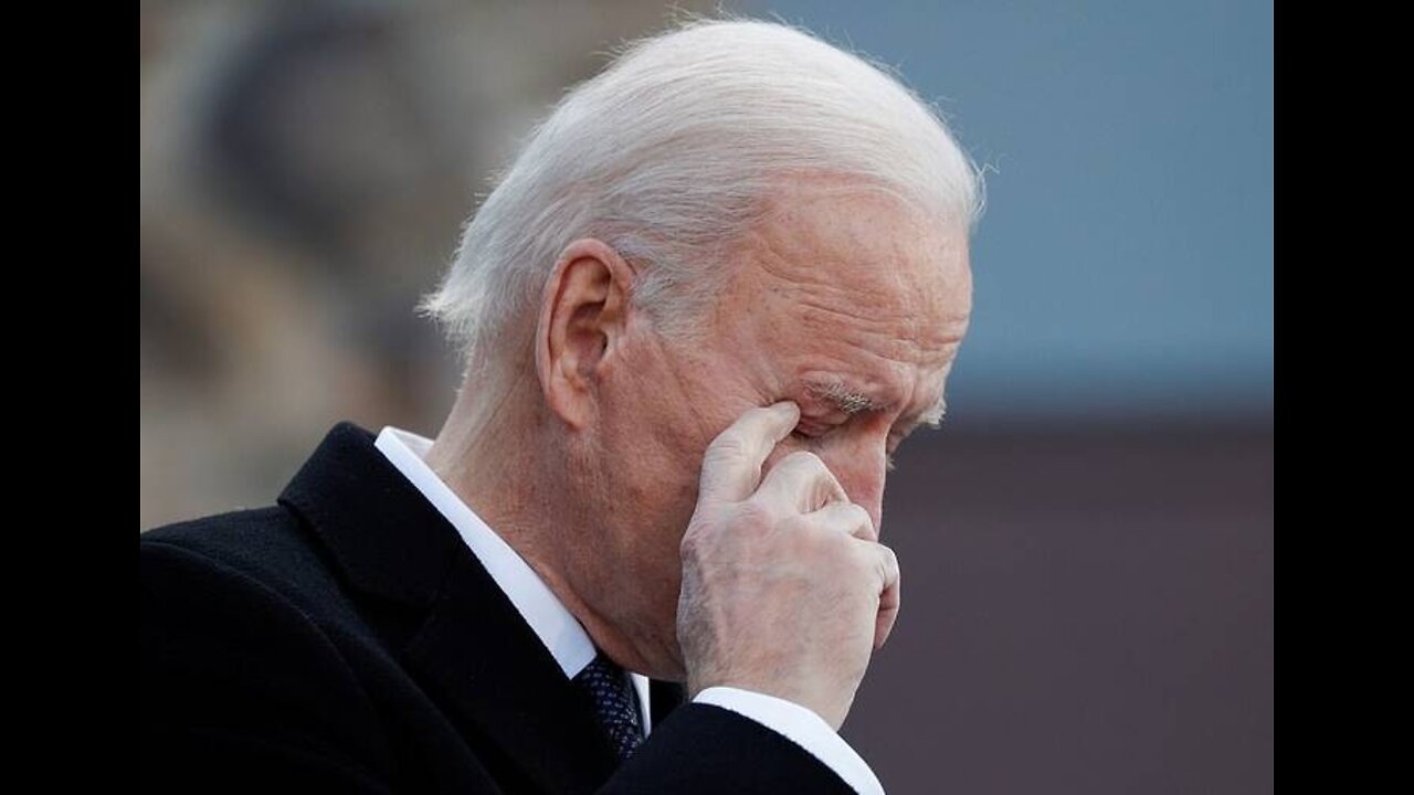 Joe Biden shaking hands with a imaginary creature in Israel