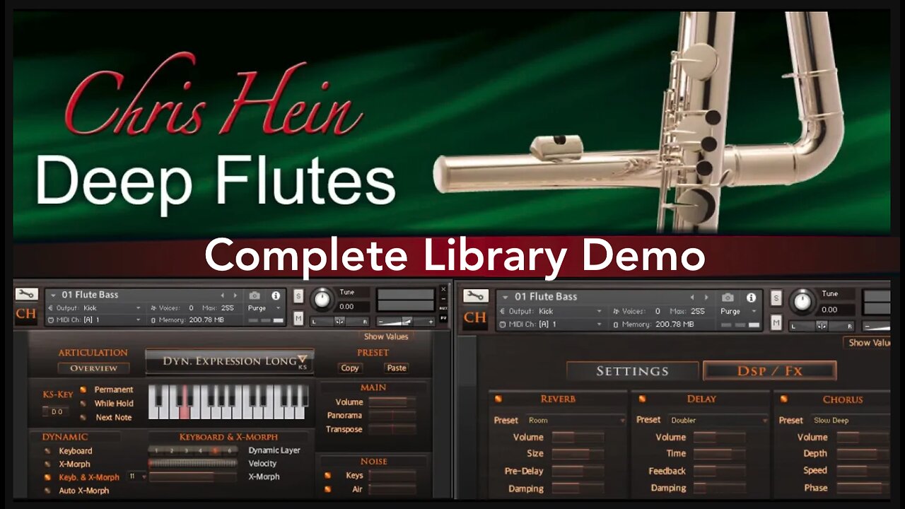 Chris Hein - Orchestral Winds Vol.5 Deep Flutes // Demo of All Kontakt instruments