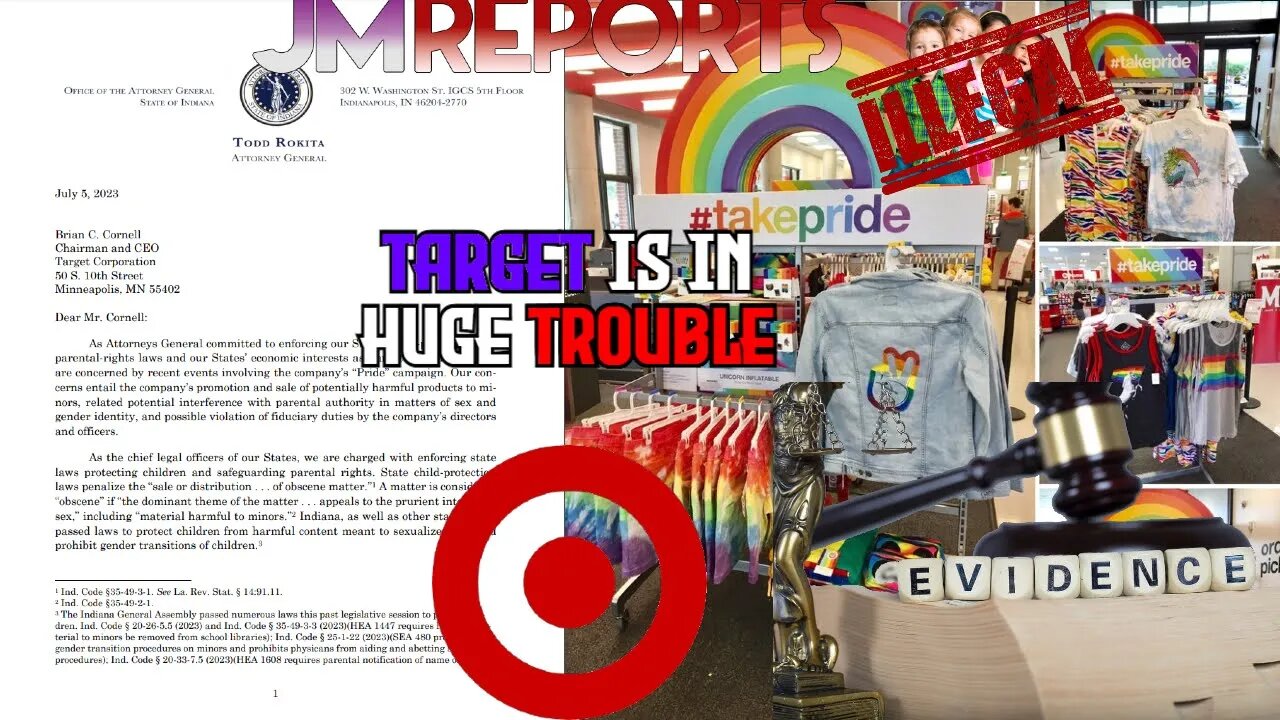 Target SUED by 7 states Attorney General calls woke merchandise targeting kids ILLEGAL fighting back