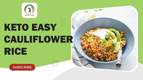 Keto Easy Cauliflower Rice for weight loss #shorts