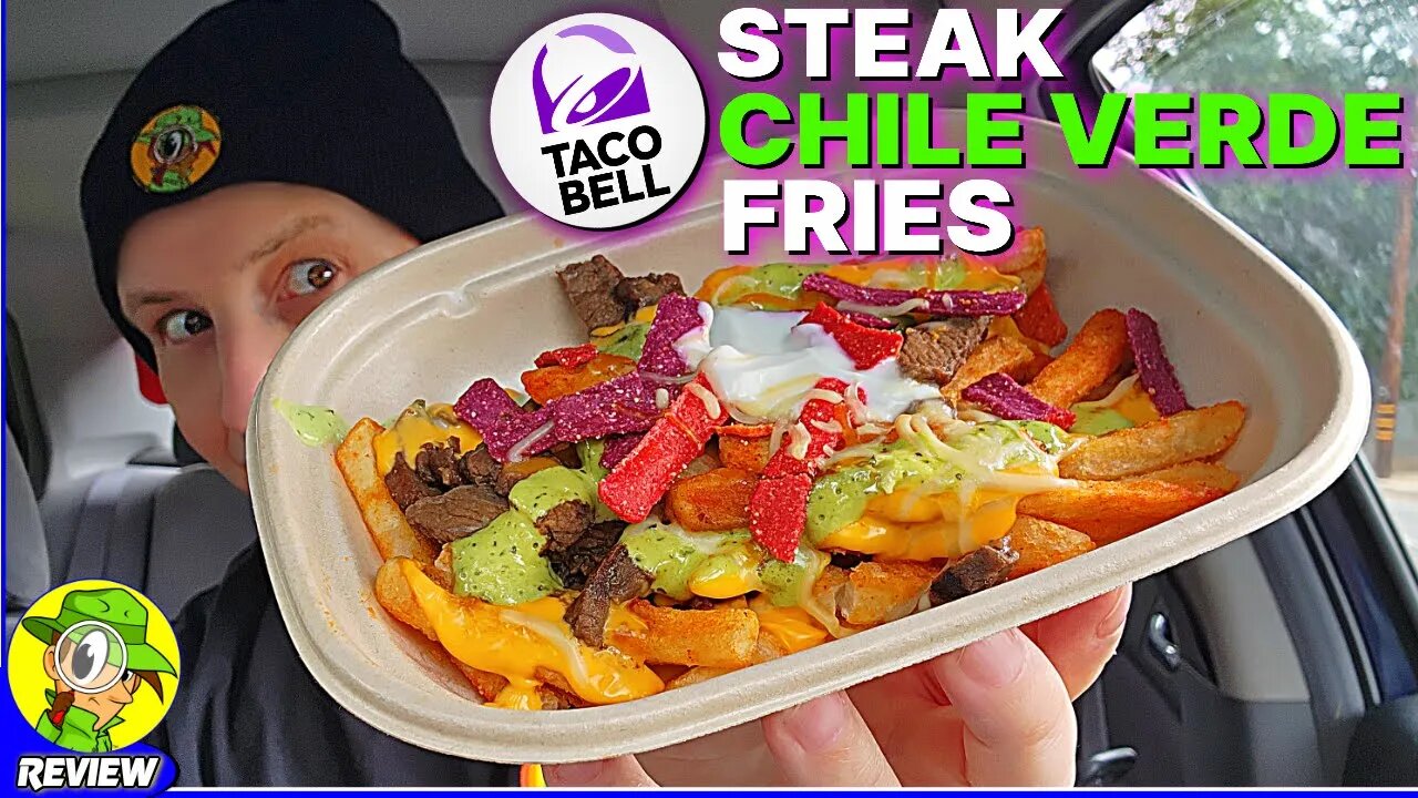 Taco Bell® STEAK CHILE VERDE FRIES Review 🌮🔔🥩🌶️🍟 ⎮ Peep THIS Out! 🕵️‍♂️